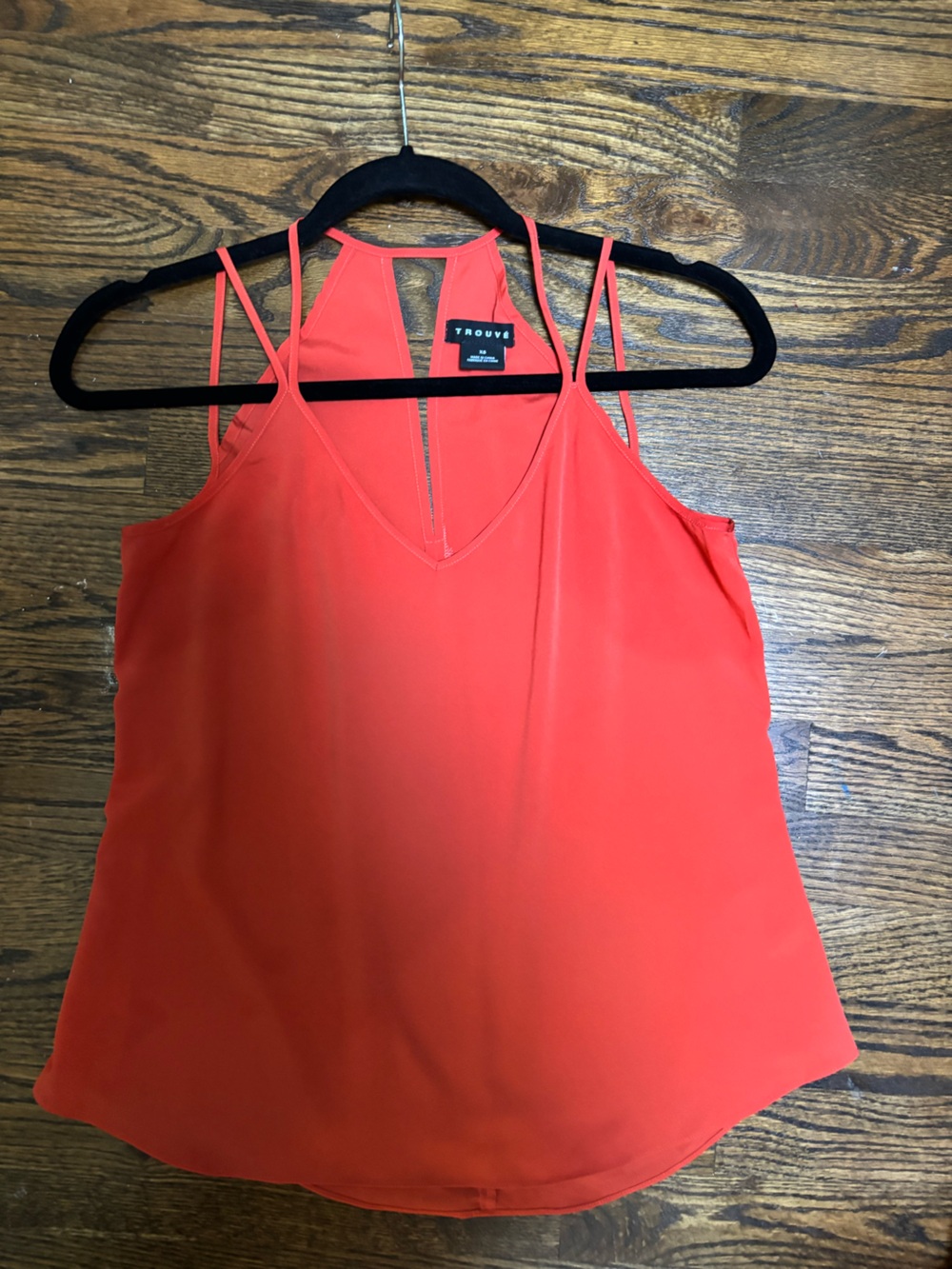 Trouvé Orange Strappy V-Neck Tank Top